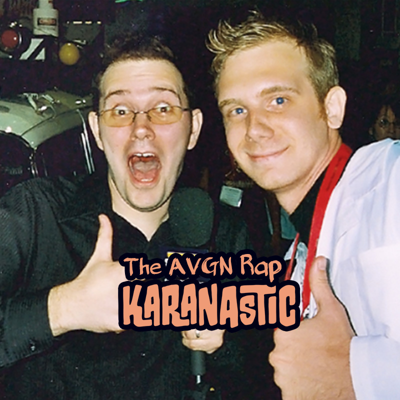 Photo of AVGN and Karanastic - Titlecard for Angry Video Game Nerd Rap song